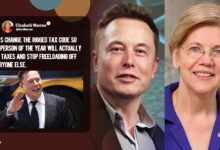 Elizabeth warren elon musk bank robber dismantle cfpb
