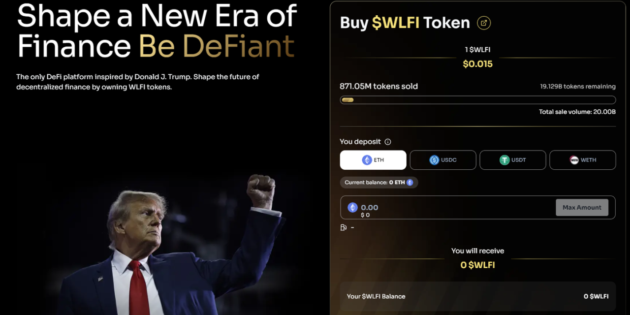 Trump backed world liberty financial denies token sales