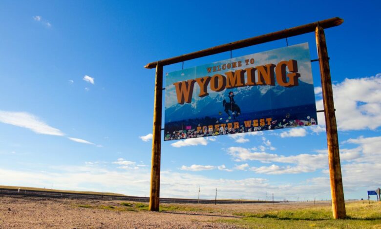 Wyoming welcome sign state west what aclu forever shutterstock ethnic composition american adding insult defending injuries bitcoinist bootcamps male only